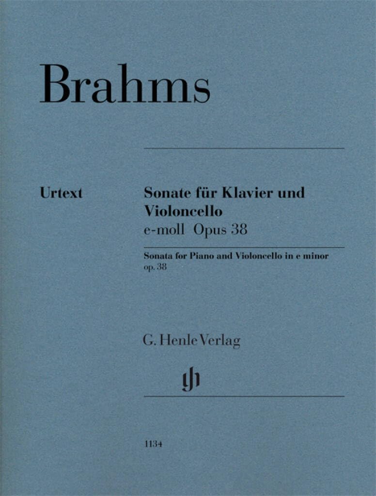 Libro: Brahms: Cello Sonata in E Minor, Op. 38