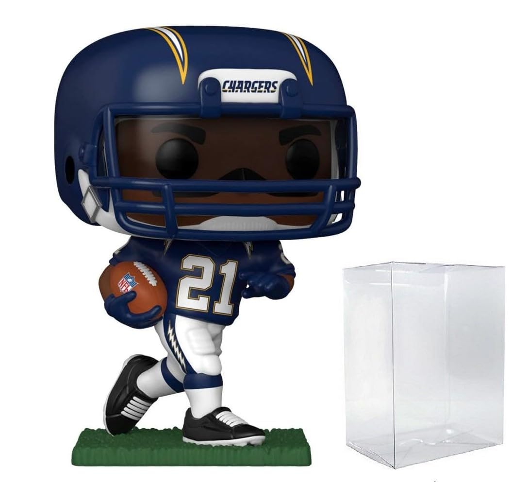 Funko Pop: POP Football Legends: Chargers - LaDainian Tomlinson Funko Figura de Vinilo (Bundled with Compatible Box Protector Case), Multicolor, 3.75 Pulgadas