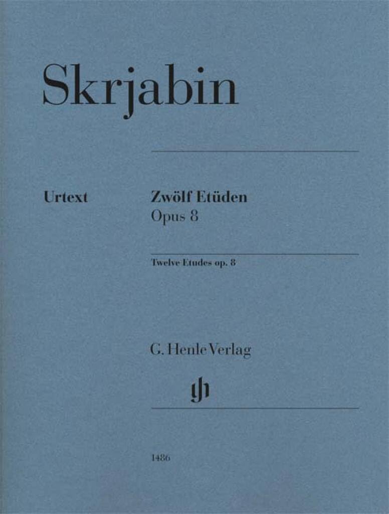 Libro: Alexandre scriabine : douze etudes op. 8 - zwolf etuden op. 8 - piano avec doigtes: Besetzung: Klavier zu zwei Händen