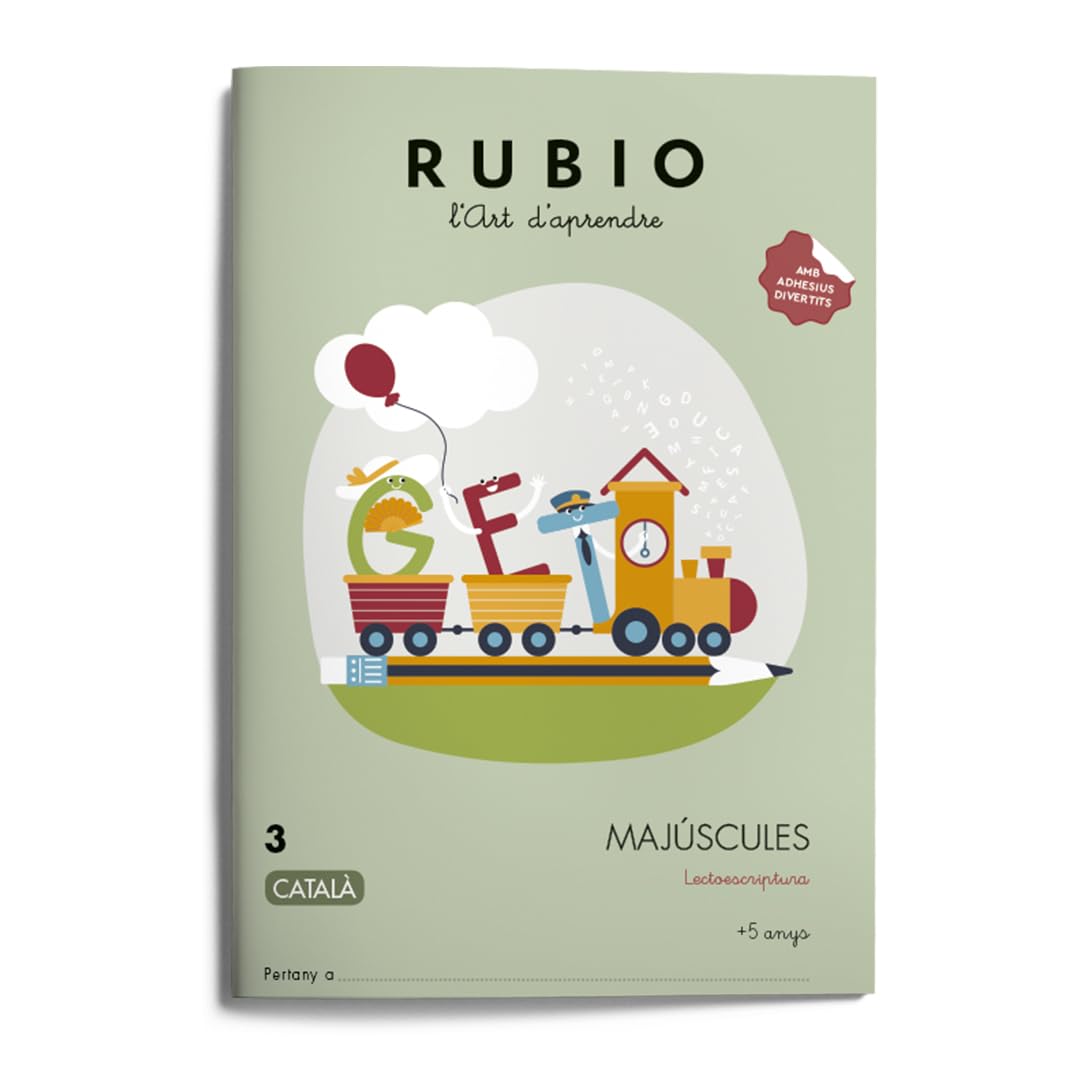 Libro: 3 Majúscules RUBIO | Català | +5 anys | Exercicis de la A ala Z