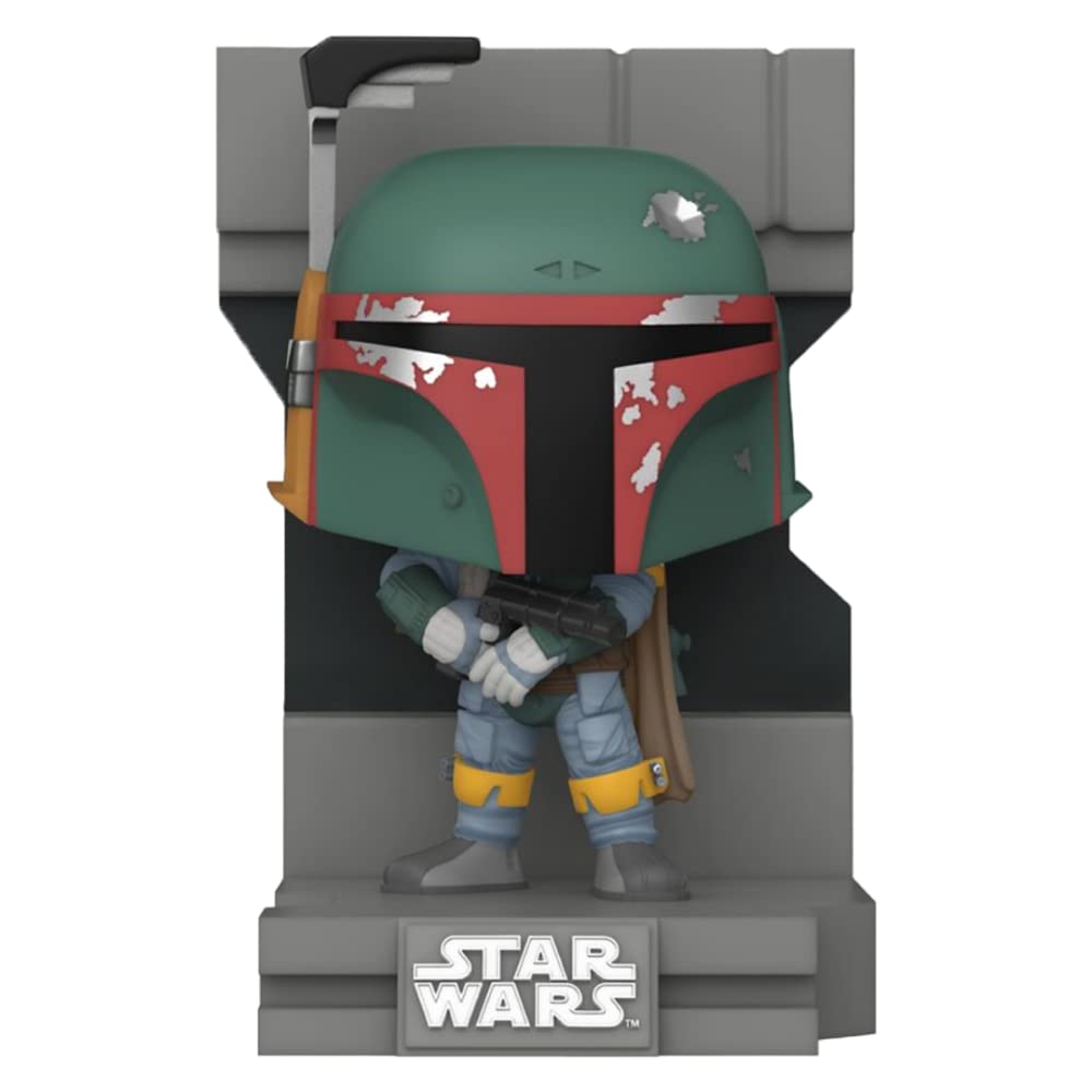 Funko Pop! Deluxe: Star Wars Bounty Hunters Collection Boba Fett Metálico Exclusvie