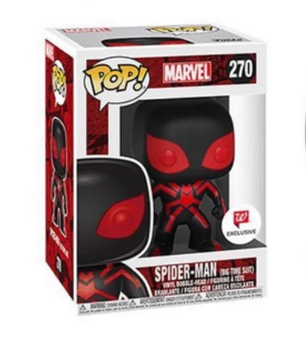 Funko Pop! Marvel: Spider-Man Big Time Suit #270 Walgreens Exclusivo Collectible Figura (Bundled with Pop Box Protector Case)