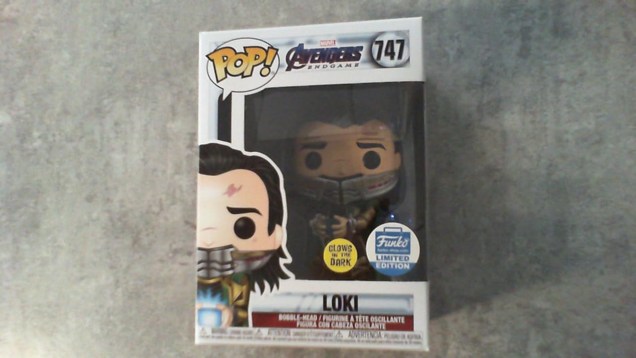 Funko Pop! Marvel: Avengers Endgame - Loki with Glow-in-The-Dark Tesseract