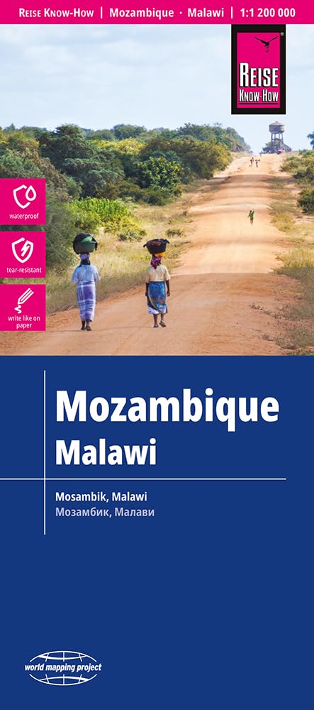 Libro: Mozambique - Malawi 1:1.200.000 impermeable: reiß- und wasserfest (world mapping project)