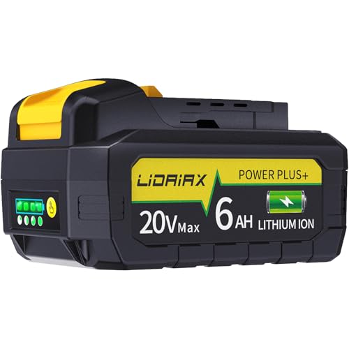 Batería-de-repuesto-LIDAIAX-de-iones-de-litio-de-6,0-Ah-(1-paquete)-para-Dewalt-de-20-V-máx.,-celda-de-alta-potencia-para-herramientas-de-las-series-DCB200,-DCB201,-DCB203,-DCB204,-DCB207,-DCB181,-DCB180,-DCD/DCF/DCG.