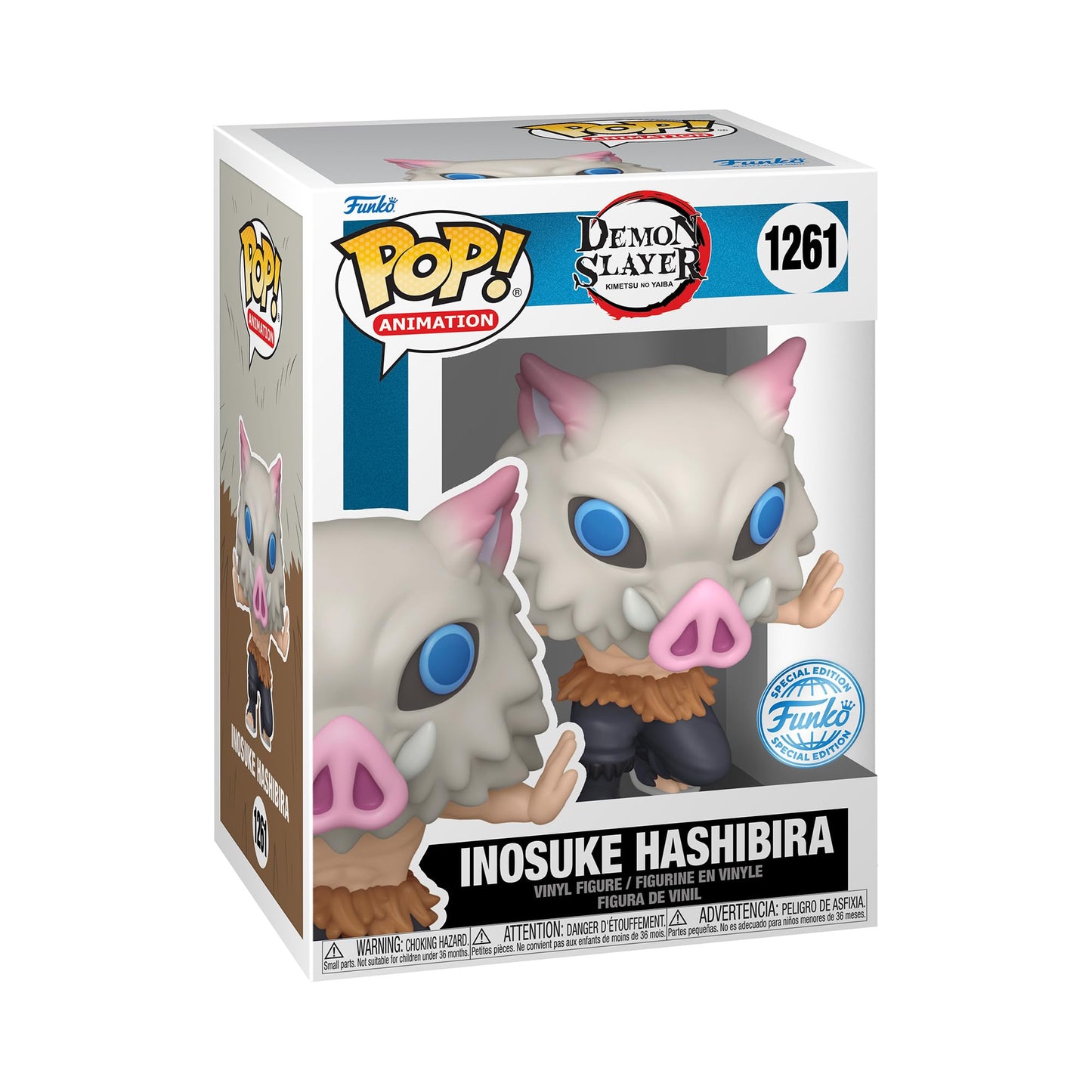 Funko Pop! Animación: Demon Slayer: Kimetsu no Yaiba - Exclusivo Multicolor Figura de Vinilo (Inosuke 7th Form SE #1261)