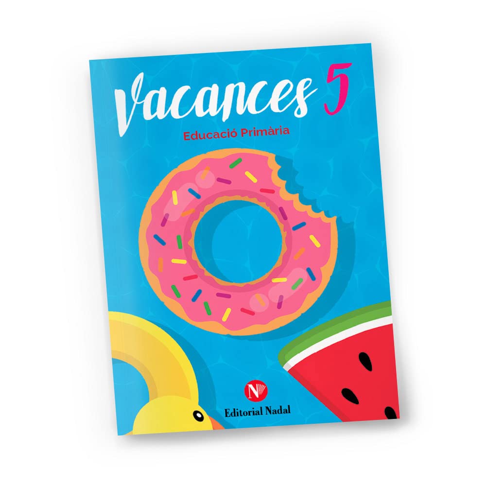 Libro: Vacances 5è Primària – Quadern d'Estiu Educatiu amb Llengua, Mates, Anglès i Medi | Amb Manualitats, i Solucionari | 10 a 11 Anys