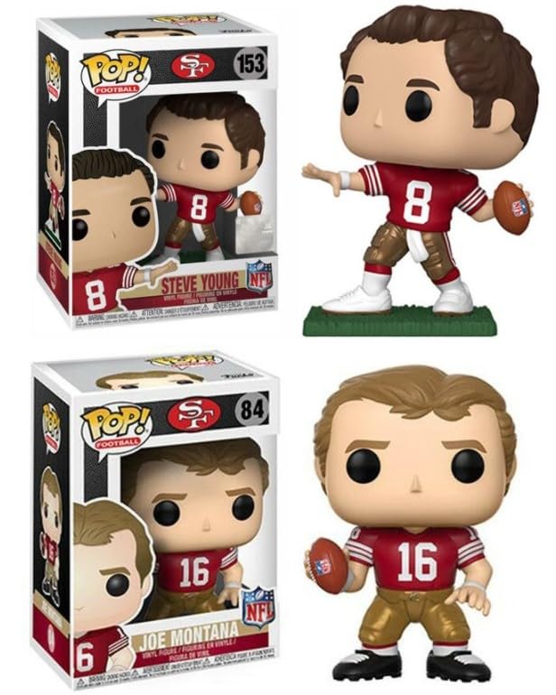 Funko Steve Young/Joe Montana (San Francisco 49ers) NFL Pop! Combo (2)