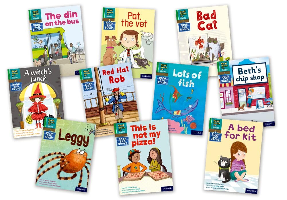 Libro: Read Write Inc. Phonics Book Bag Books: Green Set 1 Storybooks Mixed Pack of 10