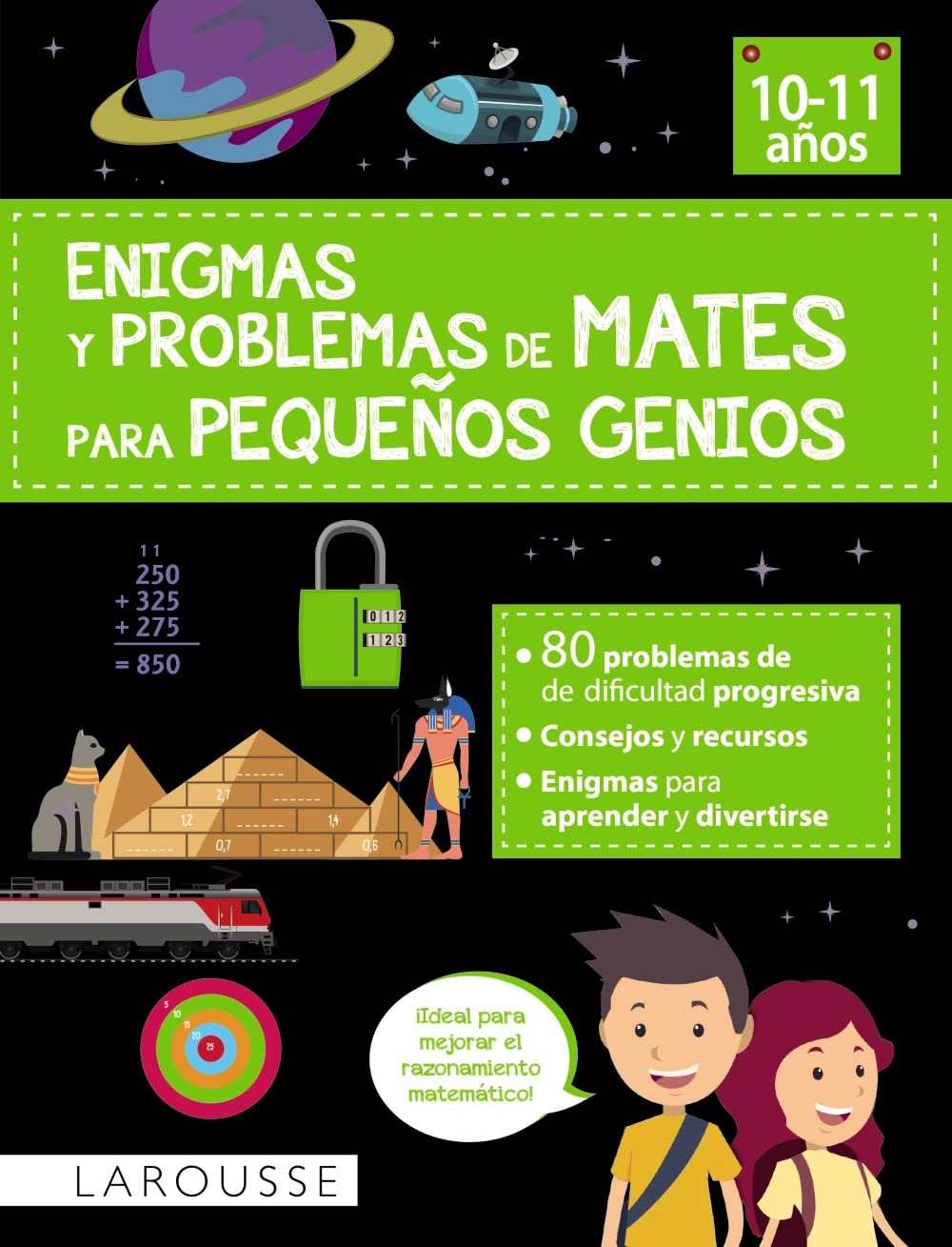 Libro: Enigmas y problemas de mates para pequeños genios (10-11 años) (LAROUSSE - Infantil / Juvenil - Castellano - A partir de 8 años)