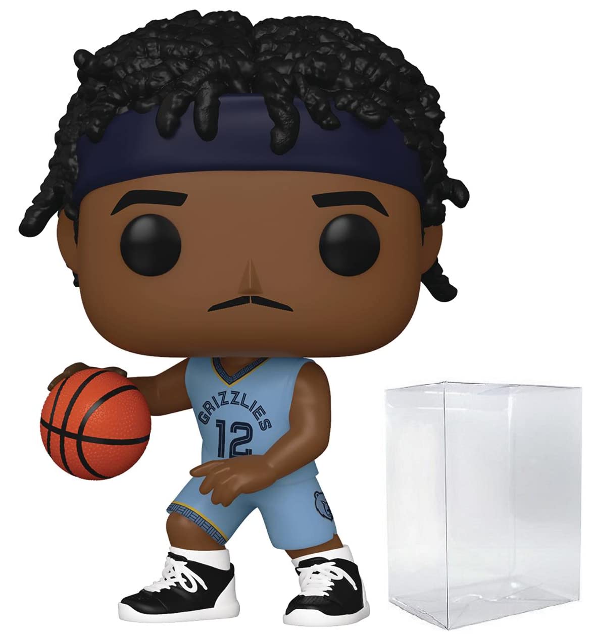 Funko Pop: POP Funko NBA: Grizzlies - Ja Morant (Alternate Uniform) Figura de Vinilo (Bundled with Compatible Box Protector Case), Multicolor, 3.75 Pulgadas