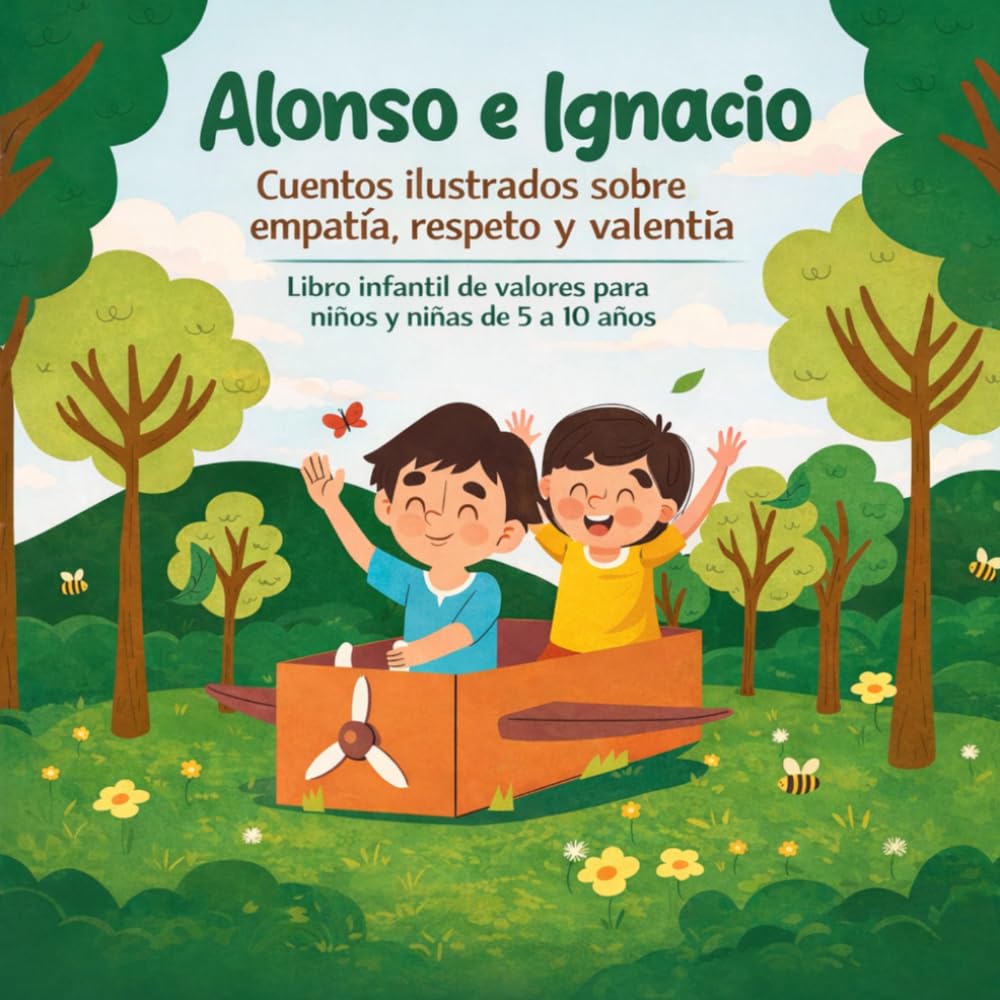 Libro: Alonso e Ignacio: Cuentos ilustrados sobre empatía, respeto y valentía: Libro infantil de valores para niños y niñas de 5 a 10 años: 4 cuentos ... con Valores y Emociones) (Spanish Edition)