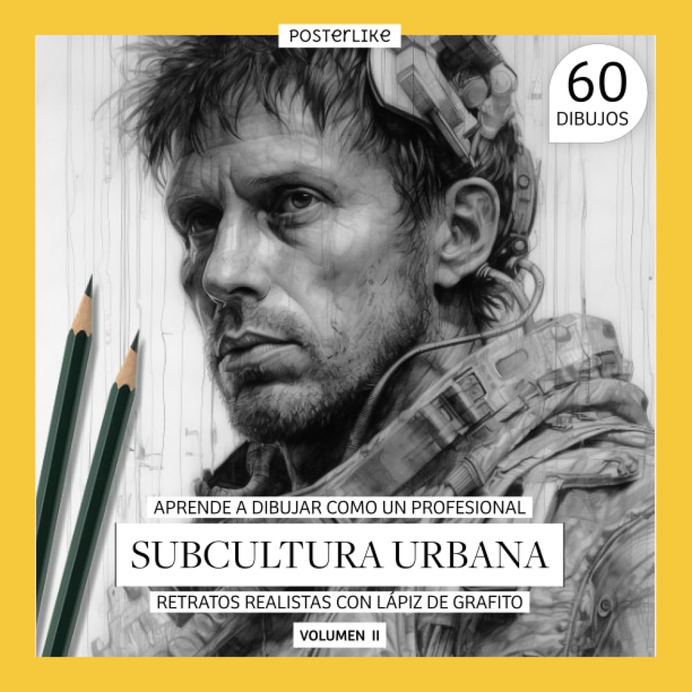 Libro: Aprende a dibujar como un profesional. Subcultura Urbana. Retratos realistas con Lápiz de Grafito. Volumen II: Capturando el Pulso de las Tribus Urbanas (Spanish Edition)
