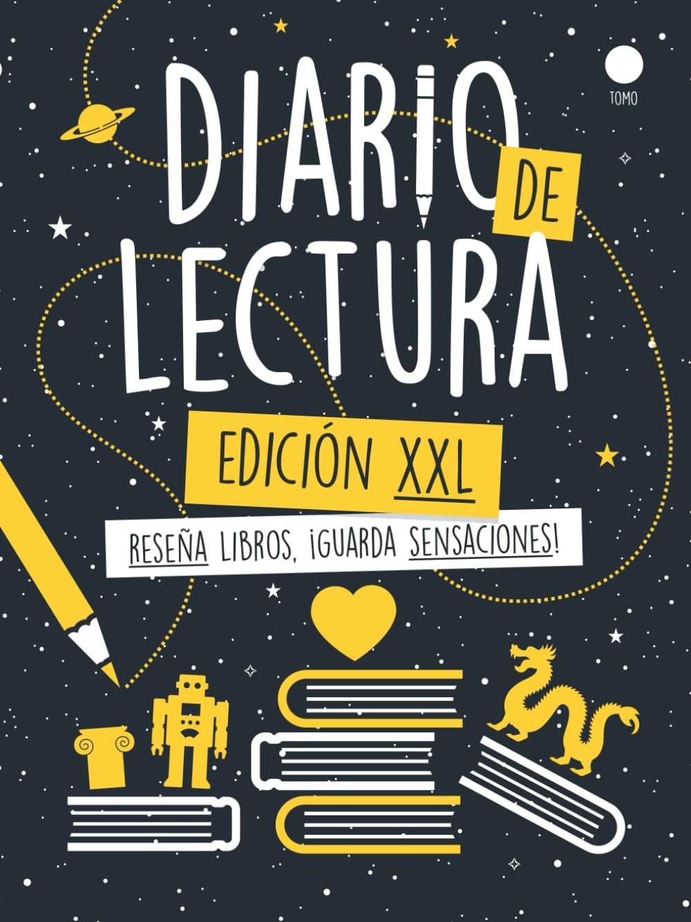 Libro: Diario de Lectura XXL - Ficción: Reseña libros. Guarda sensaciones.
