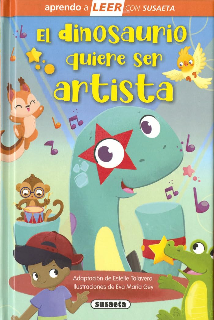 Libro: Susaeta - El dinosaurio quiere ser artista (Aprendo a LEER con Susaeta - nivel 0)