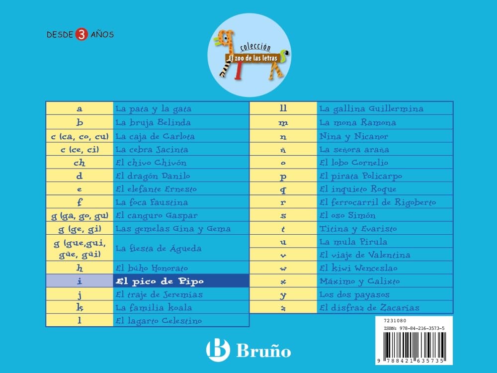 Libro: El pico de Pipo: Juega con la i (El zoo de las letras / The Zoo of Letters) (Spanish Edition)