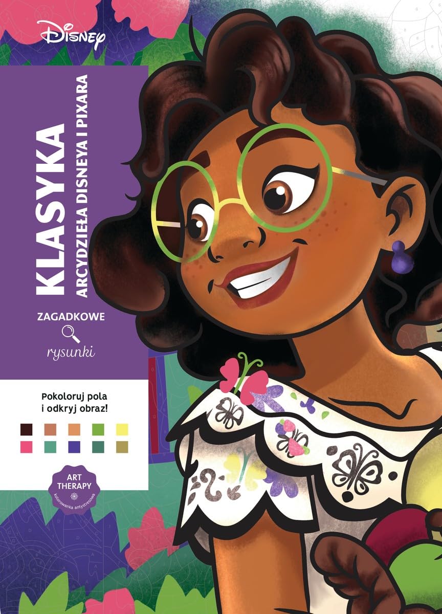 Libro: Art therapy Kolorowanka antystresowa Disney Klasyka Arcydzieła Disneya i Pixara Zagadkowe rysunki