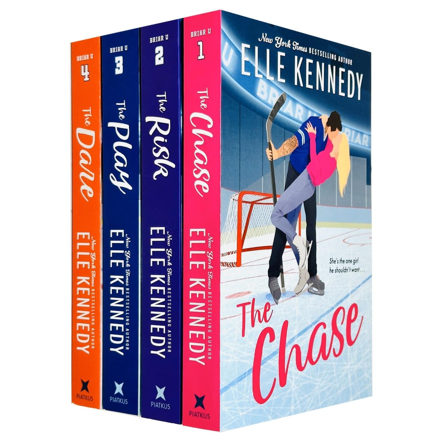 Libro: Briar U Series Books (1 - 4) Collection Set by Elle Kennedy (The Chase, The Risk, The Play & The Dare)