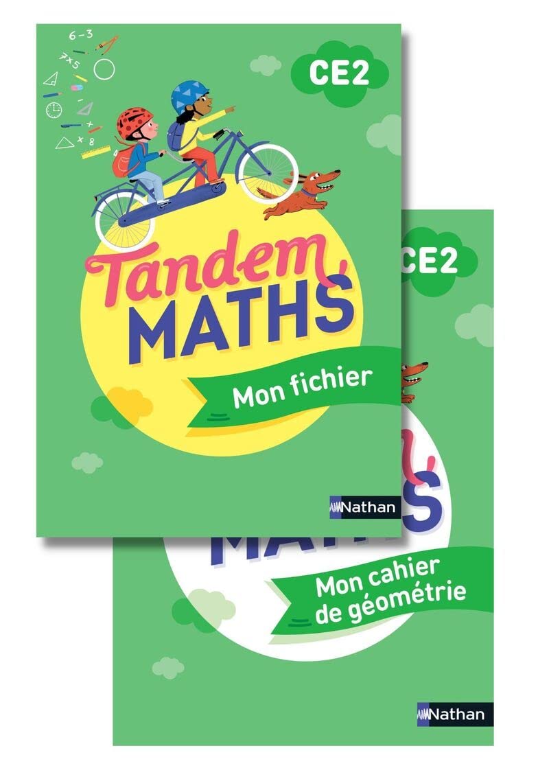 Libro: Maths CE2 Tandem: Pack en 2 volumes : Mon fichier avec Mon cahier de géométrie