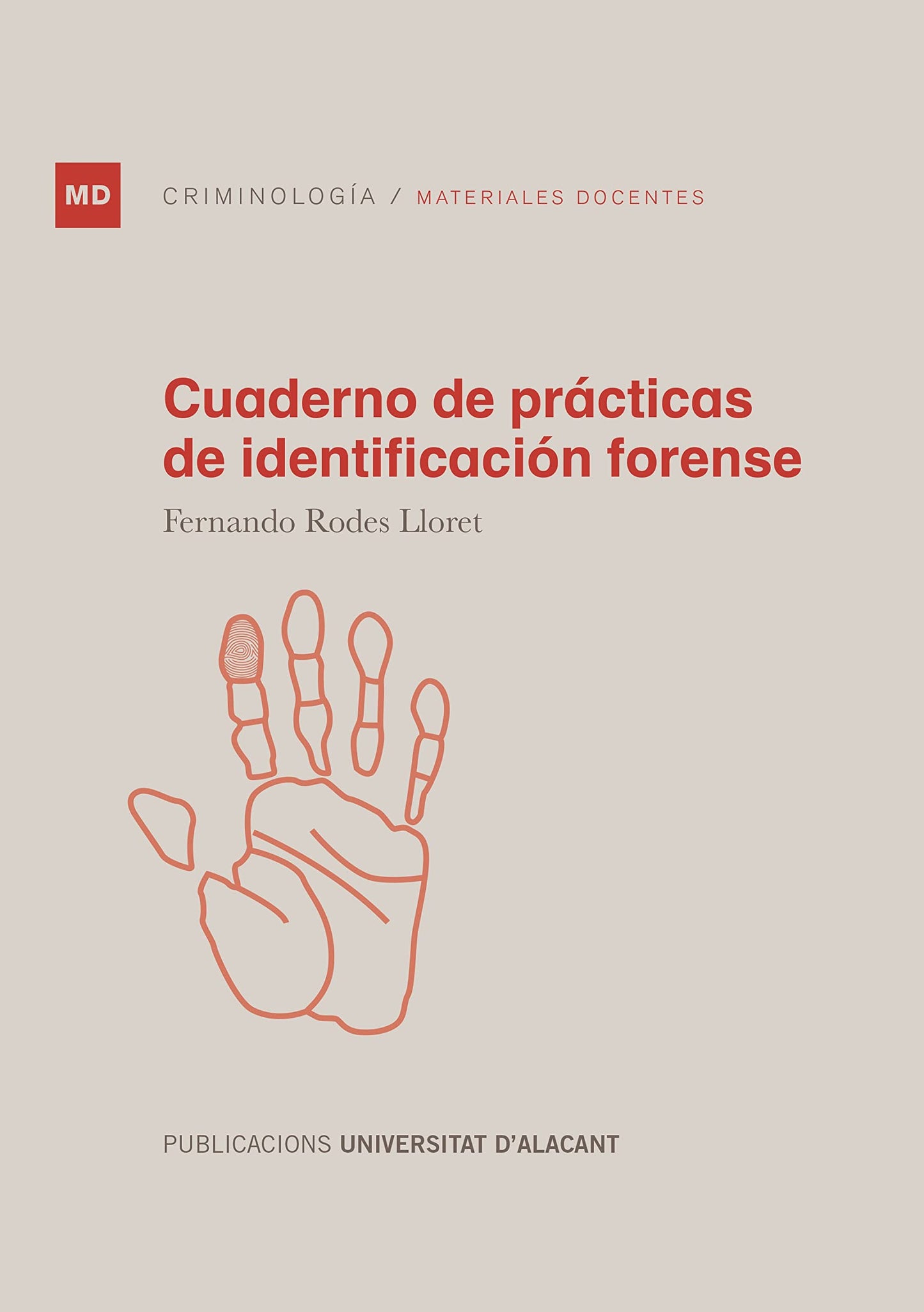 Libro: Cuaderno de prácticas de identificación forense