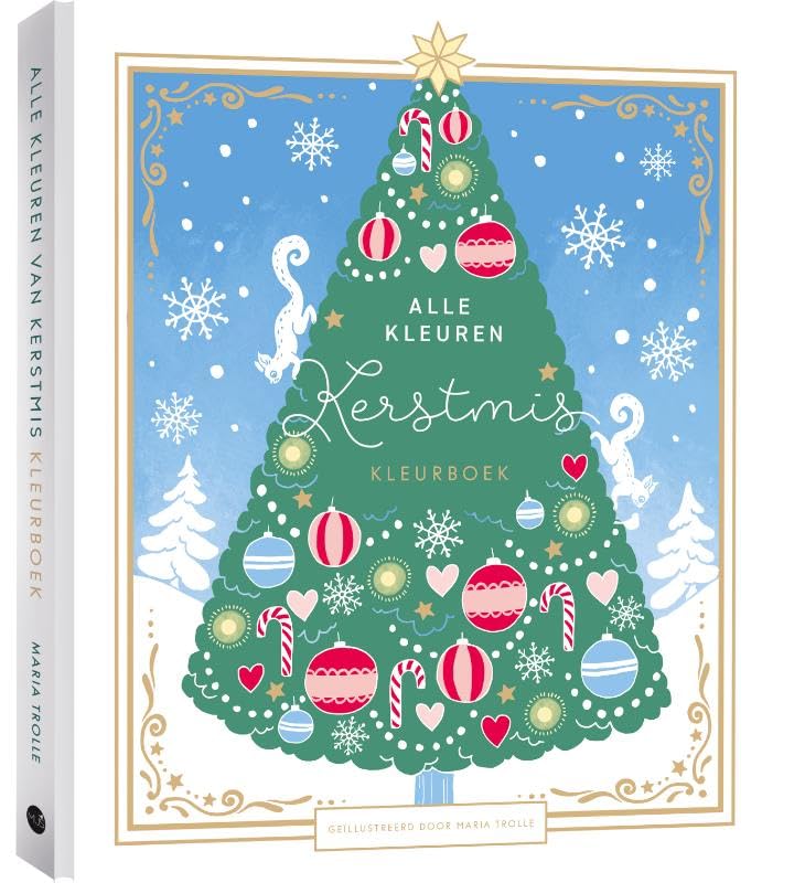 Libro: Alle kleuren van Kerstmis: Kleurboek geïllustreerd door Maria Trolle