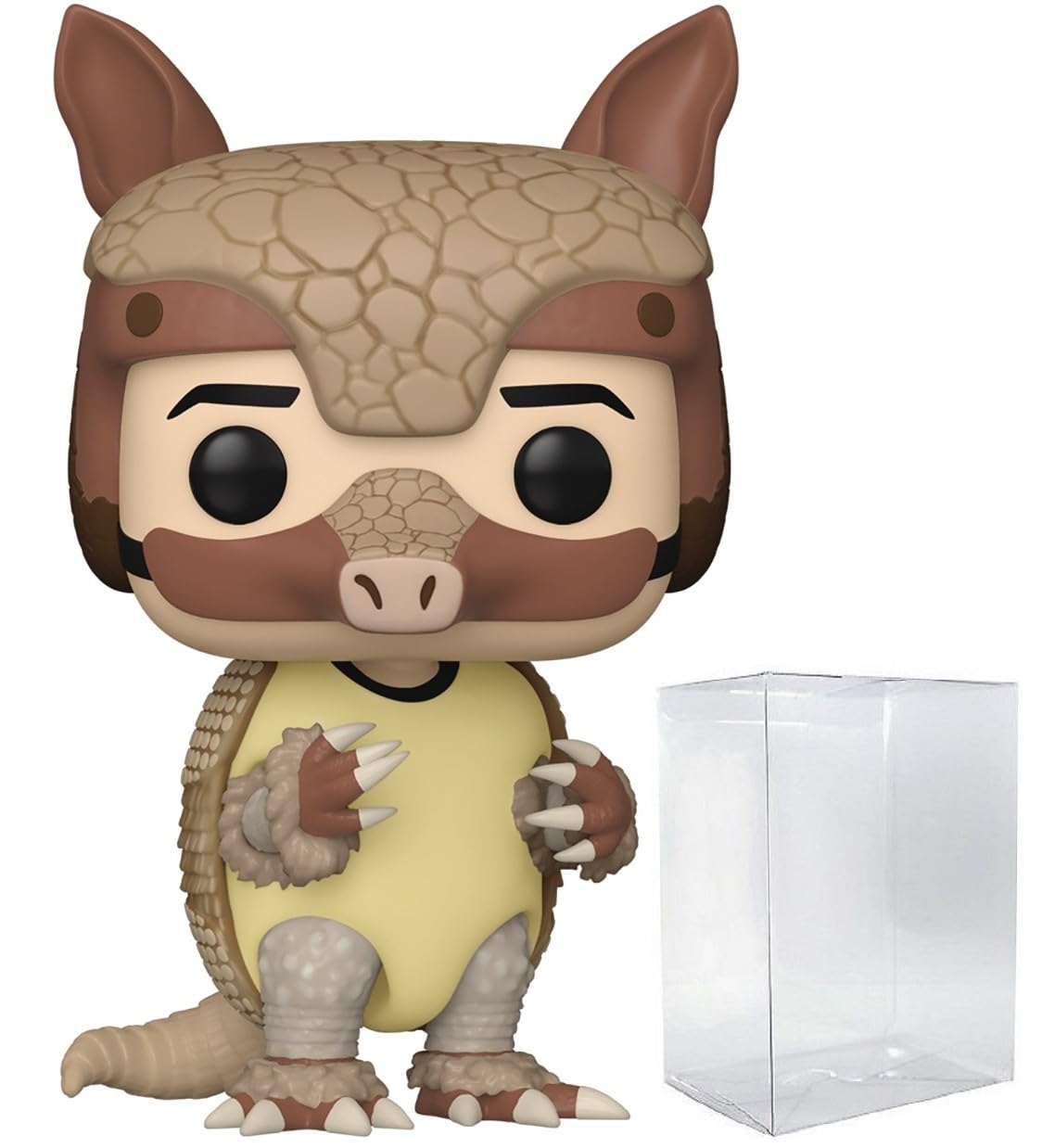 Funko Pop: POP TV: Friends - Ross Geller (Armadillo Costume) Funko Figura de Vinilo (Bundled with Compatible Box Protector Case), Multicolored, 3.75 Pulgadas