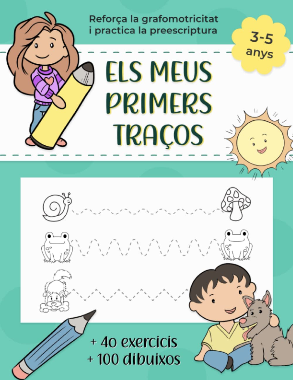 Libro: Els Meus Primers Traços: Quadern d'Activitat de Grafomotricitat i Activitat de Preescriptura per Nens de 3 a 5 Anys