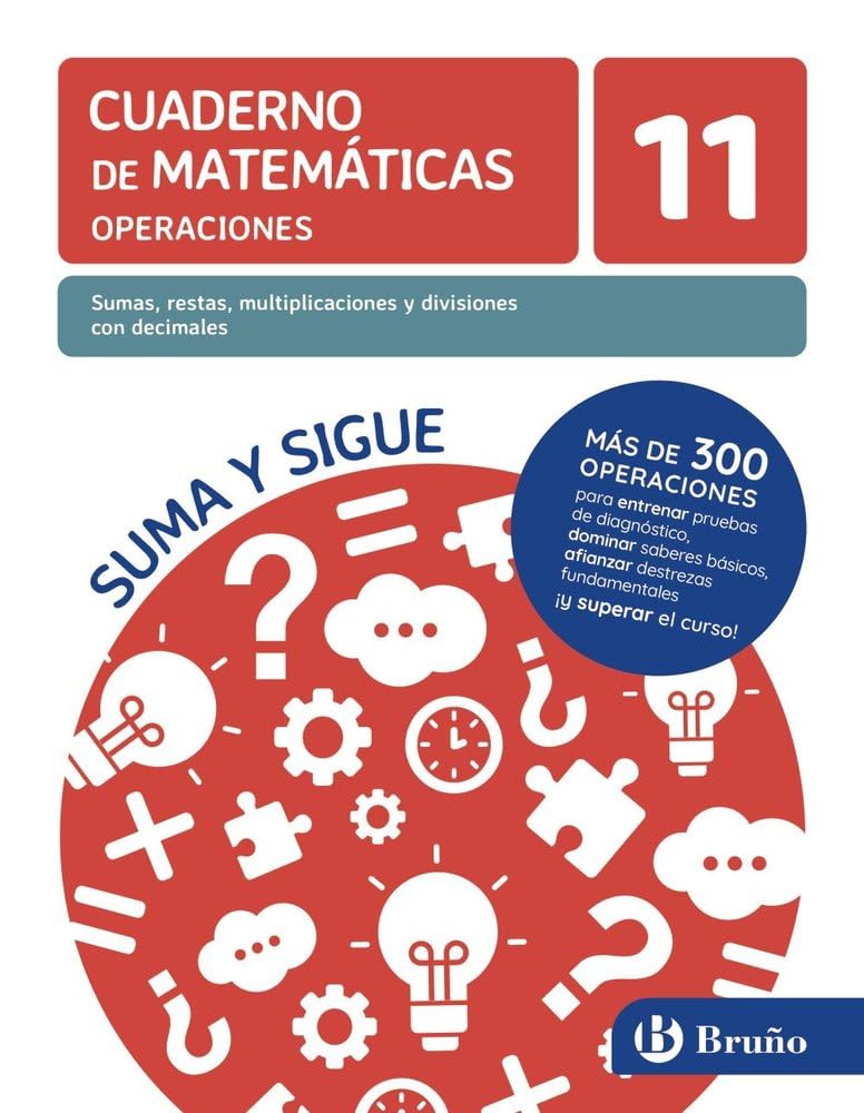 Libro: 11 Sumas, restas, multiplicaciones y divisiones con decimales
