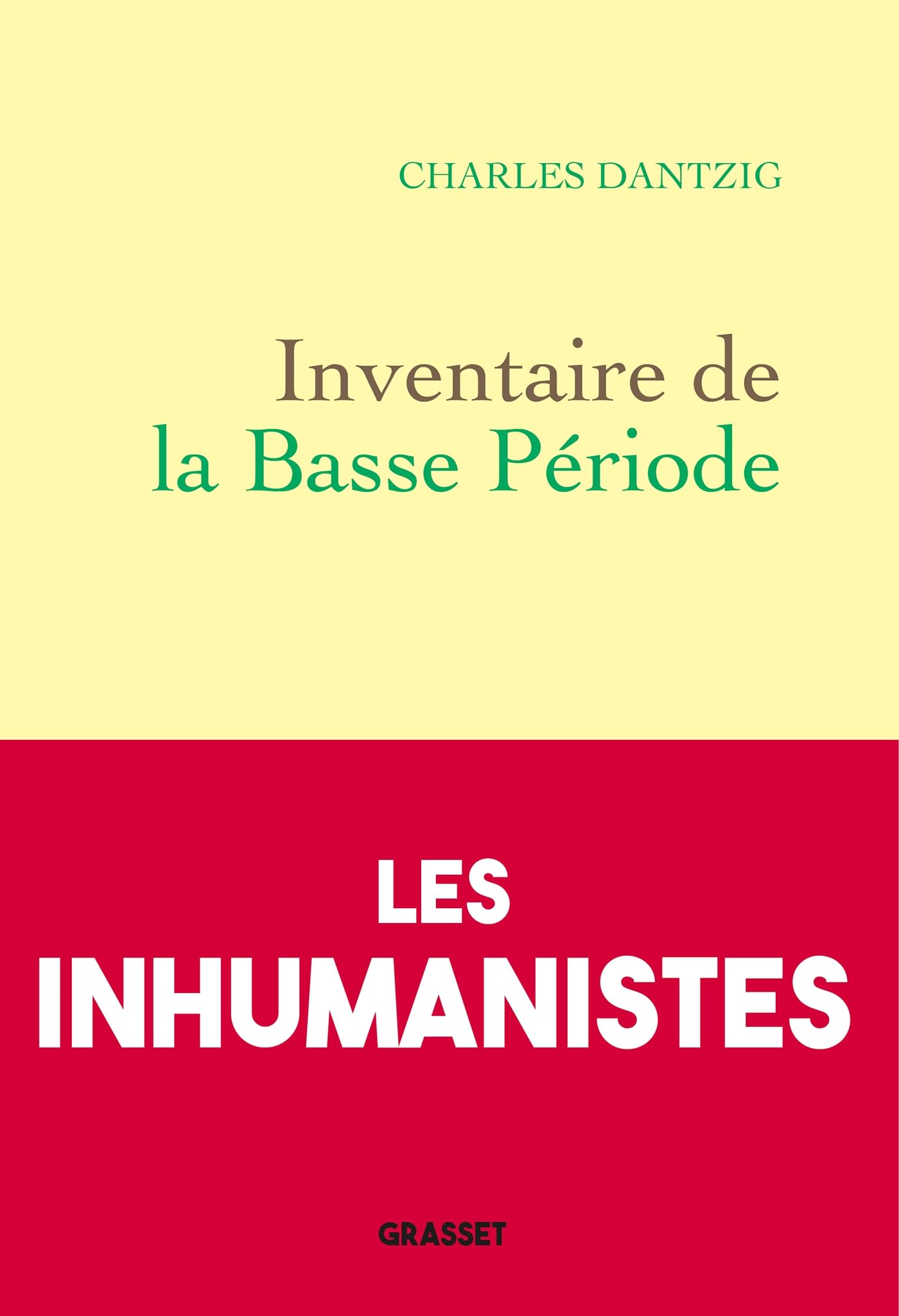Libro: Inventaire de la basse période