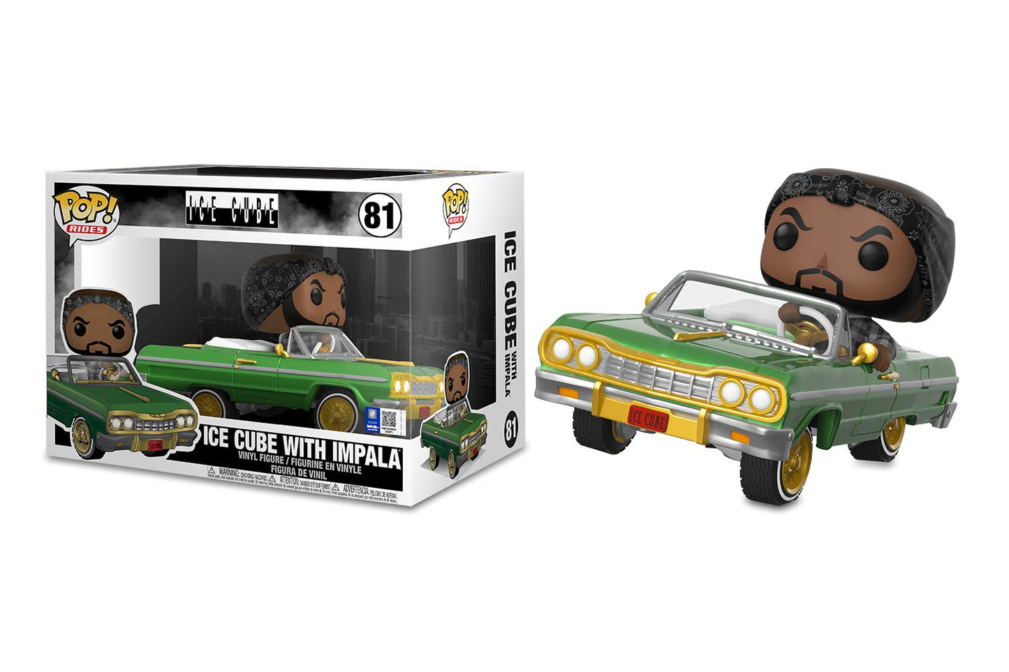 Funko Pop! Vehículos: Ice Cube in Impala, Multicolor
