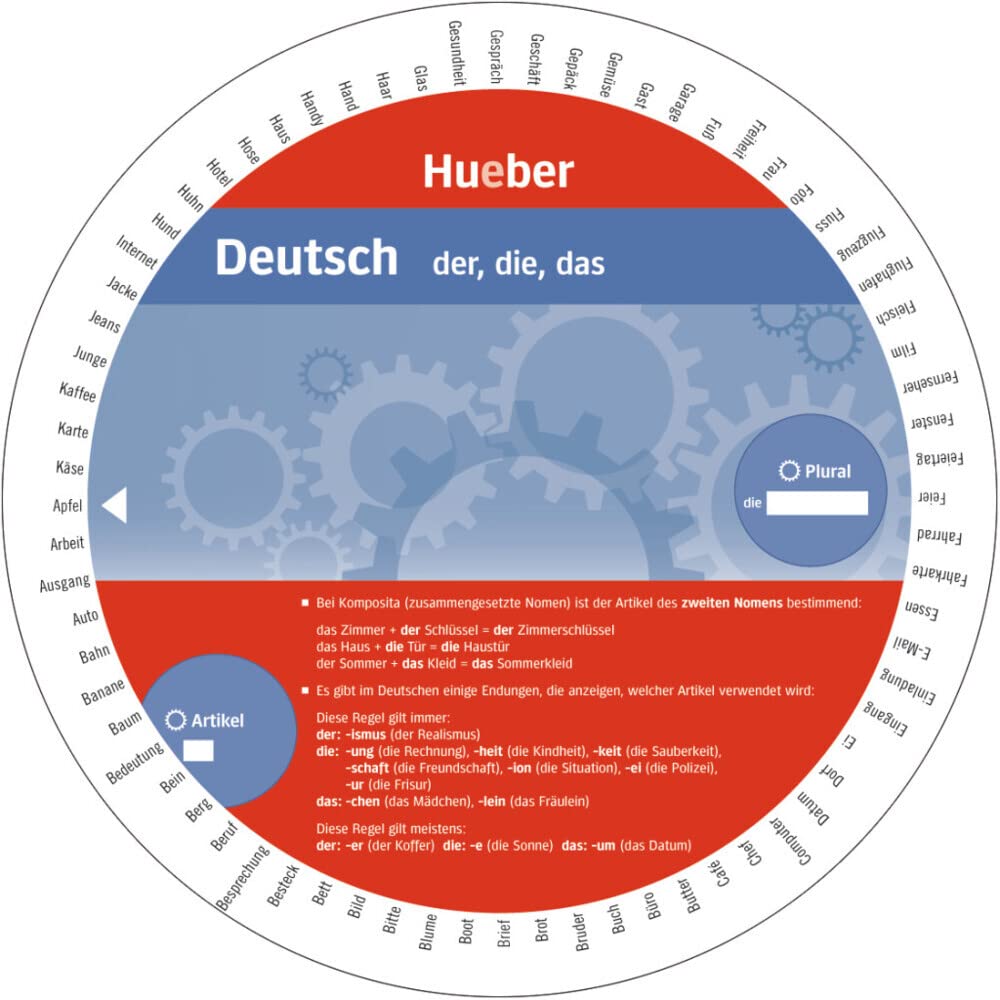 Libro: WHEEL DEUTSCH Der, die, das (Gramatica Aleman)