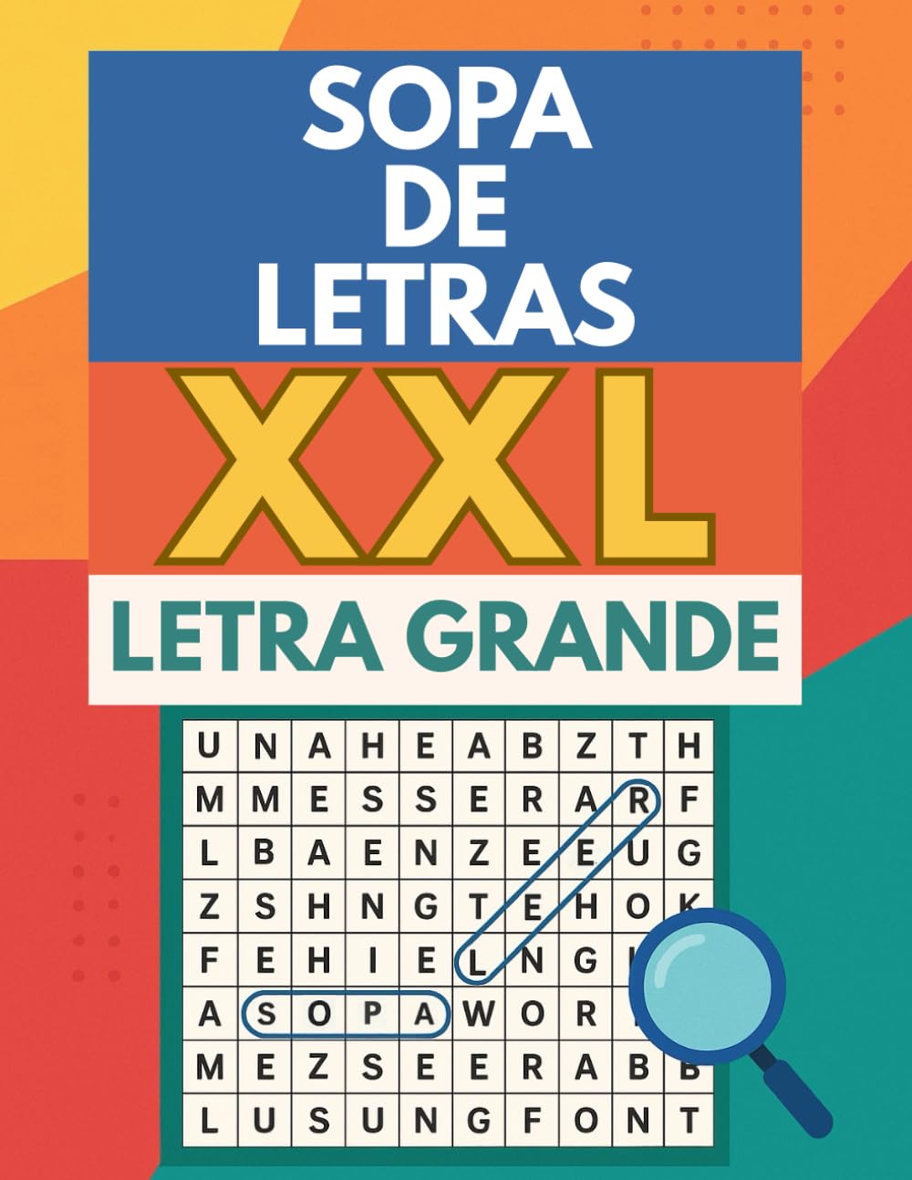 Libro: Sopa De Letras XXL Letra Grande: El libro de acertijos de búsqueda de palabras para adultos y personas mayores
