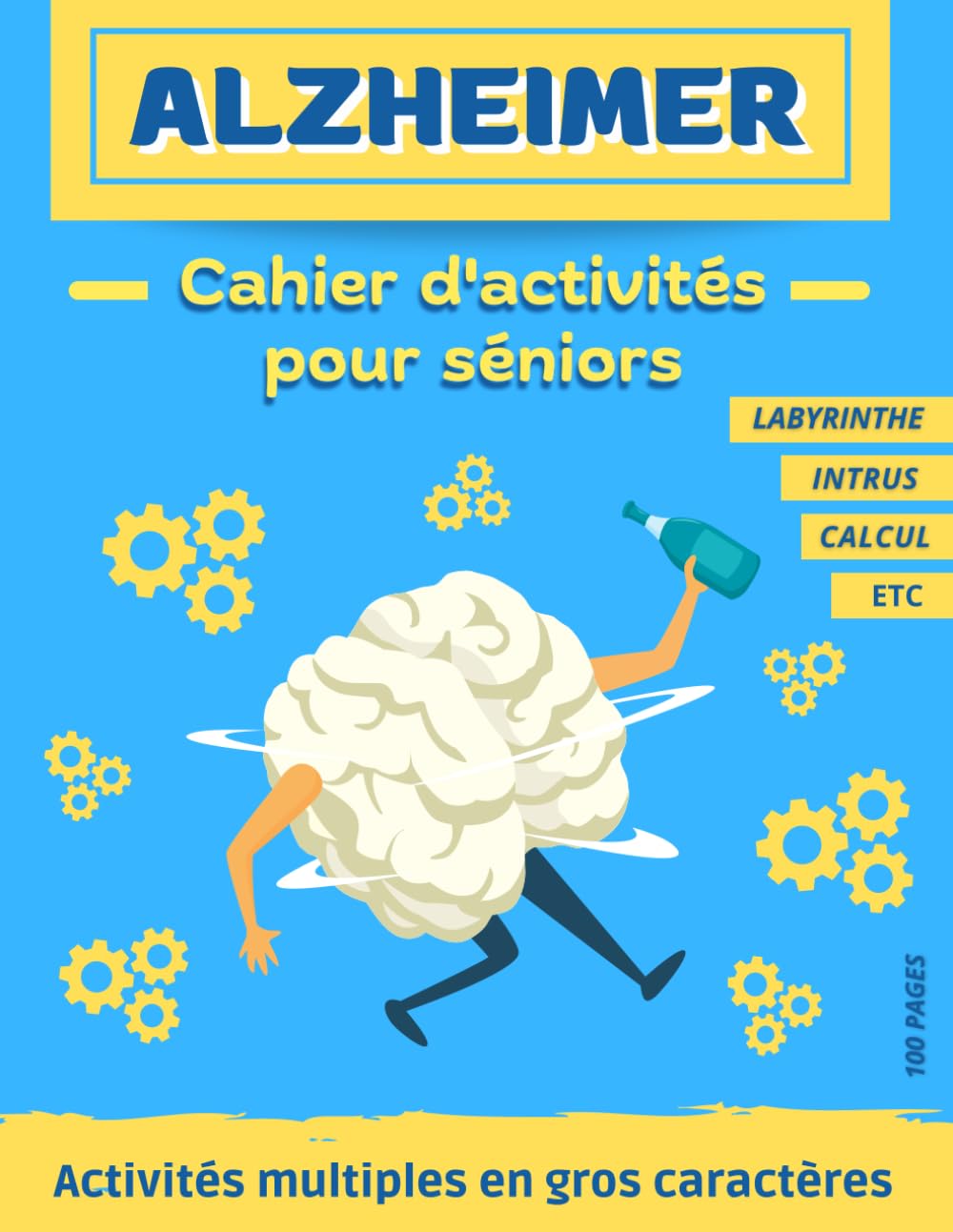 Libro: Cahier de stimulation cognitive (Alzheimer, Parkinson): Cahier d'activités pour séniors (French Edition)