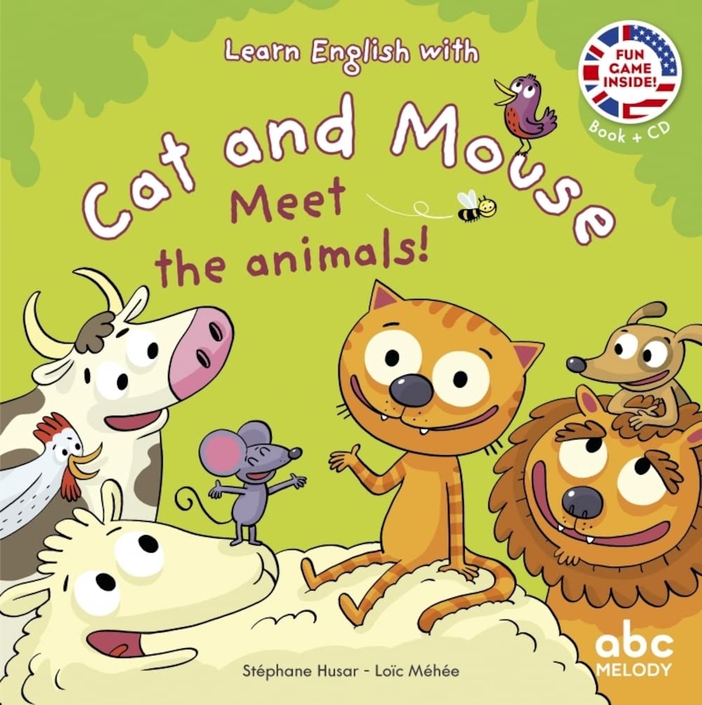 Libro: LEARN ENGLISH WITH CAT AND MOUSE - MEET THE ANIMALS (Livres CD)