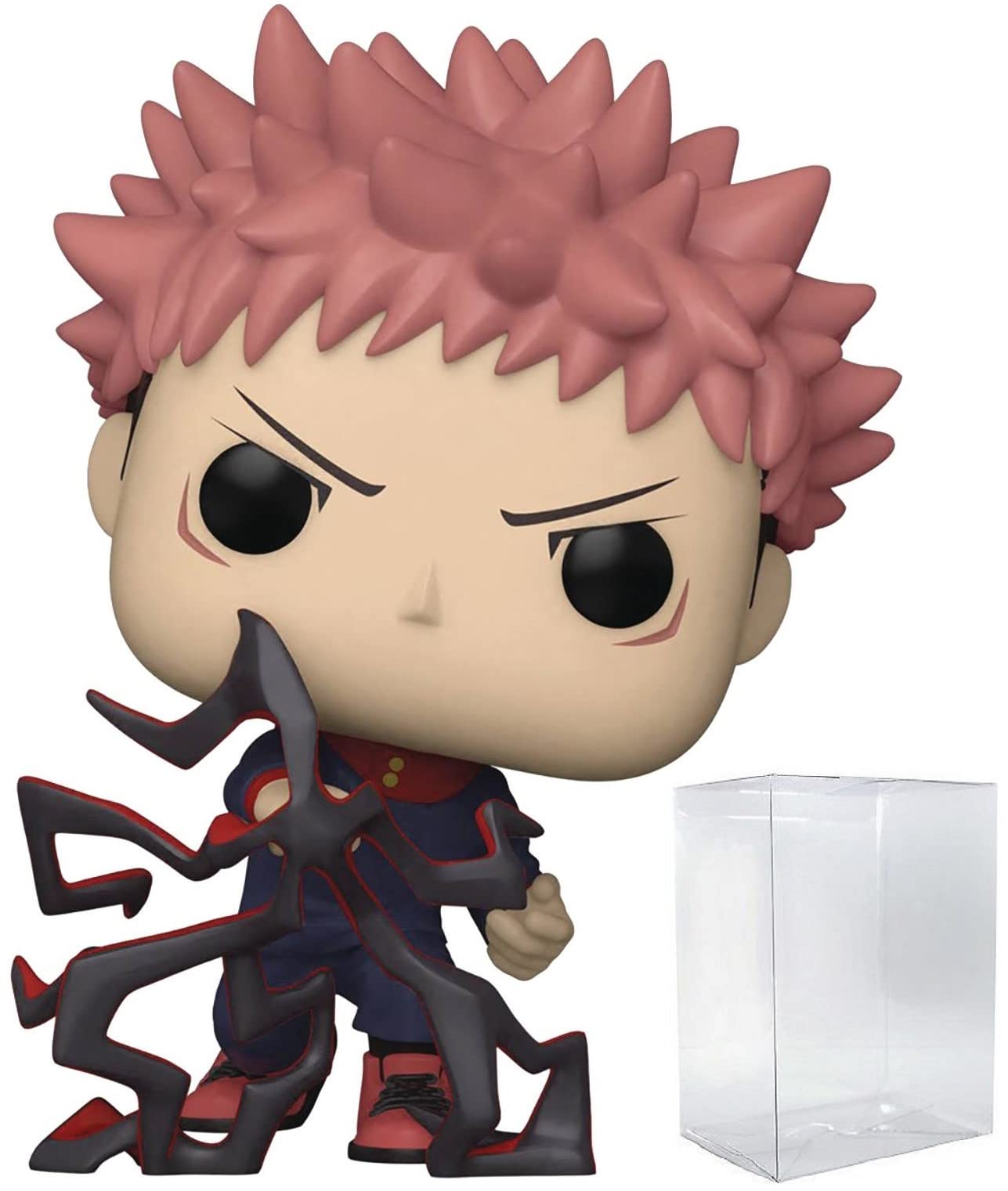 Funko Pop: POP Jujutsu Kaisen - Yuji Itadori Funko Figura de Vinilo (Bundled with Compatible Box Protector Case), Multicolor, 3.75 Pulgadas