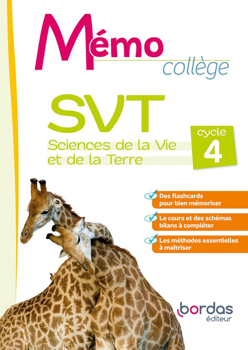 Libro: Mémo Collège SVT Cycle 4: Cahier de l'élève