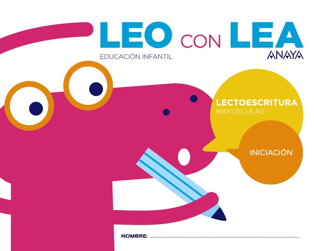 Libro: LEO CON LEA. Iniciación. Mayúsculas.
