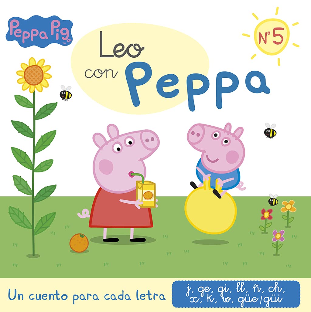 Libro: Peppa Pig. Lectoescritura - Leo con Peppa. Un cuento para cada letra: j, ge, gi, ll, ñ, ch, x, k, w, güe-güi (Altea)