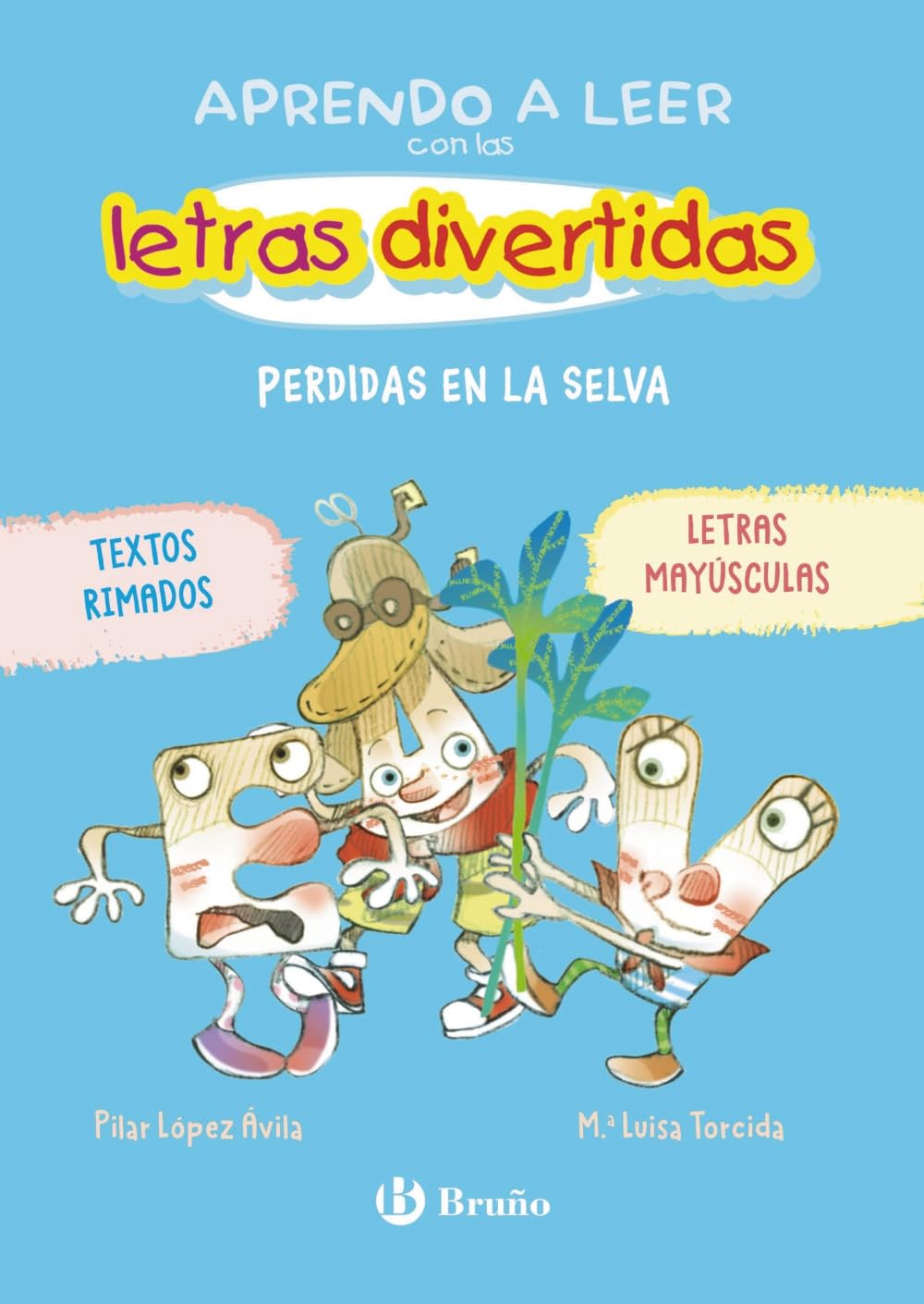 Libro: Aprendo a leer con las letras divertidas, 2. Perdidas en la selva: Textos rimados y en MAYÚSCULAS (Castellano - A PARTIR DE 3 AÑOS - LIBROS DIDÁCTICOS ... aventuras de las letras y los números)