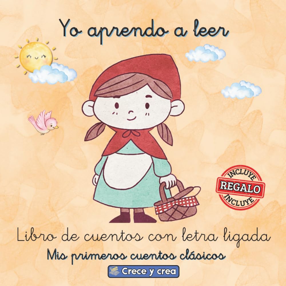 Yo aprendo a Leer 2: Mis Primeros Cuentos Clásicos con Letra Ligada. Cuentos con letra Montessori para niños de 5 a 7 años