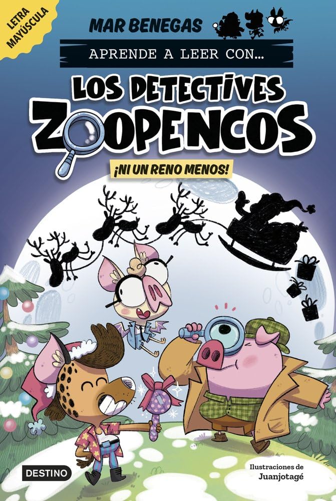Libro: Aprender a leer con... Los Detectives Zoopencos 9. ¡Ni un reno menos!: En letra MAYÚSCULA para aprender a leer (libros para niños a partir de 5 años). Elige tu propia historia
