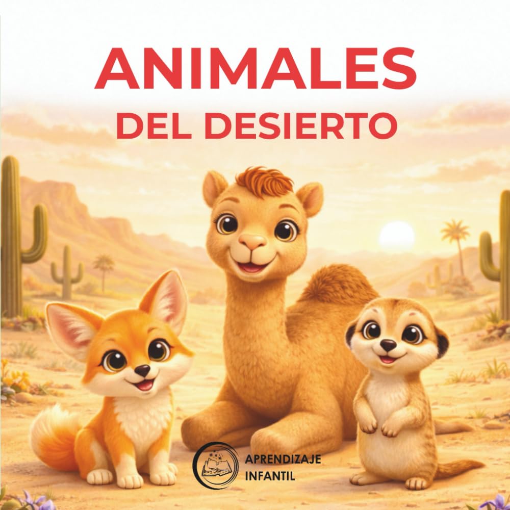 Libro: Los Animales del Desierto: Primeras Palabras para Niños: | Libro Infantil en Español | Desert Animals Spanish Book for Kids | Vocabulario Básico y Reconocimiento Visual (Spanish Edition)