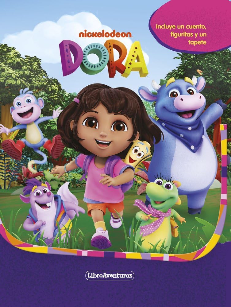 Libro: Dora. Libroaventuras: Incluye un cuento, figuritas y un tapete