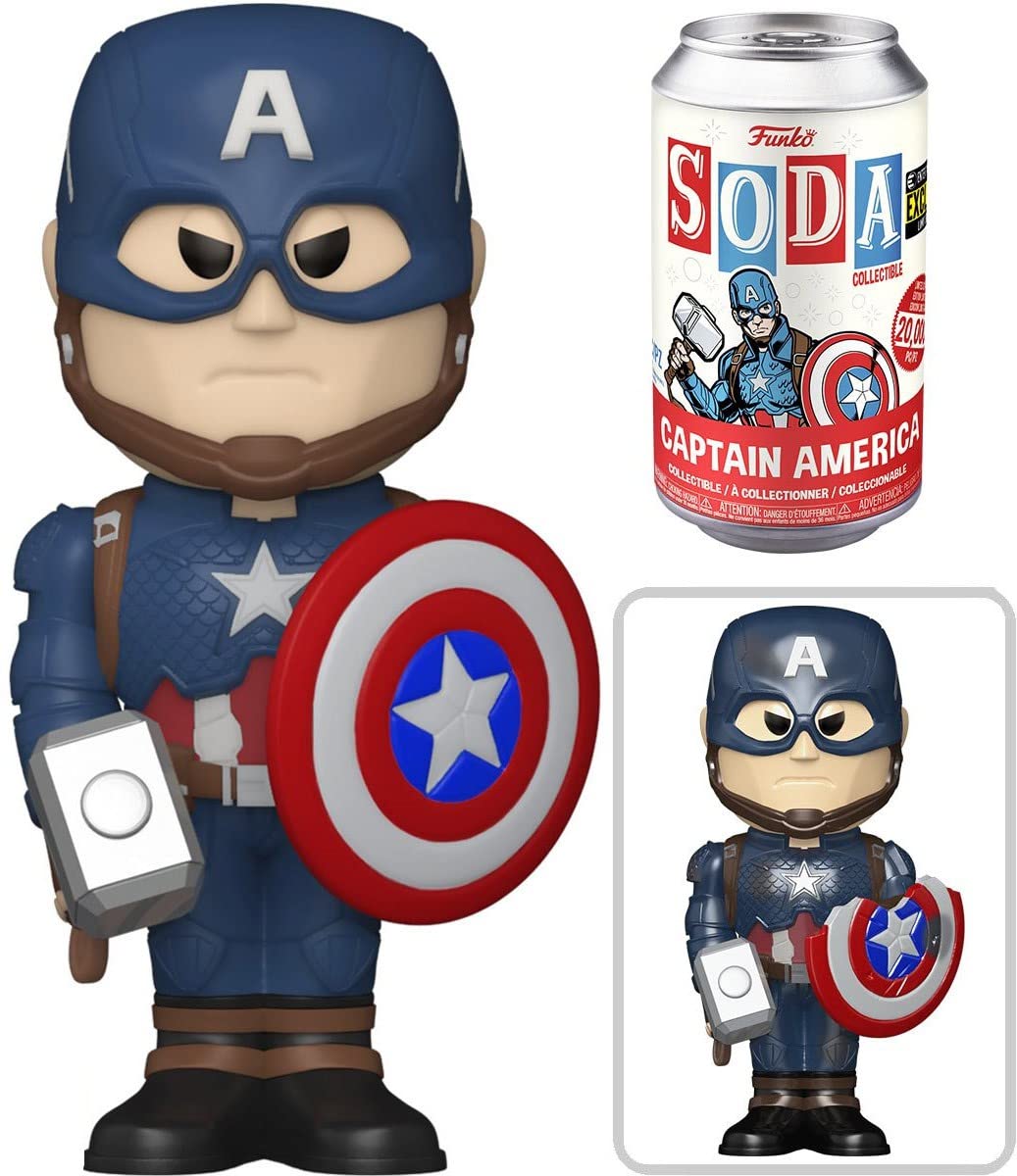 Funko Pop: Avengers: Endgame Captain America Vinyl Soda Figura - Entertainment Earth Exclusivo