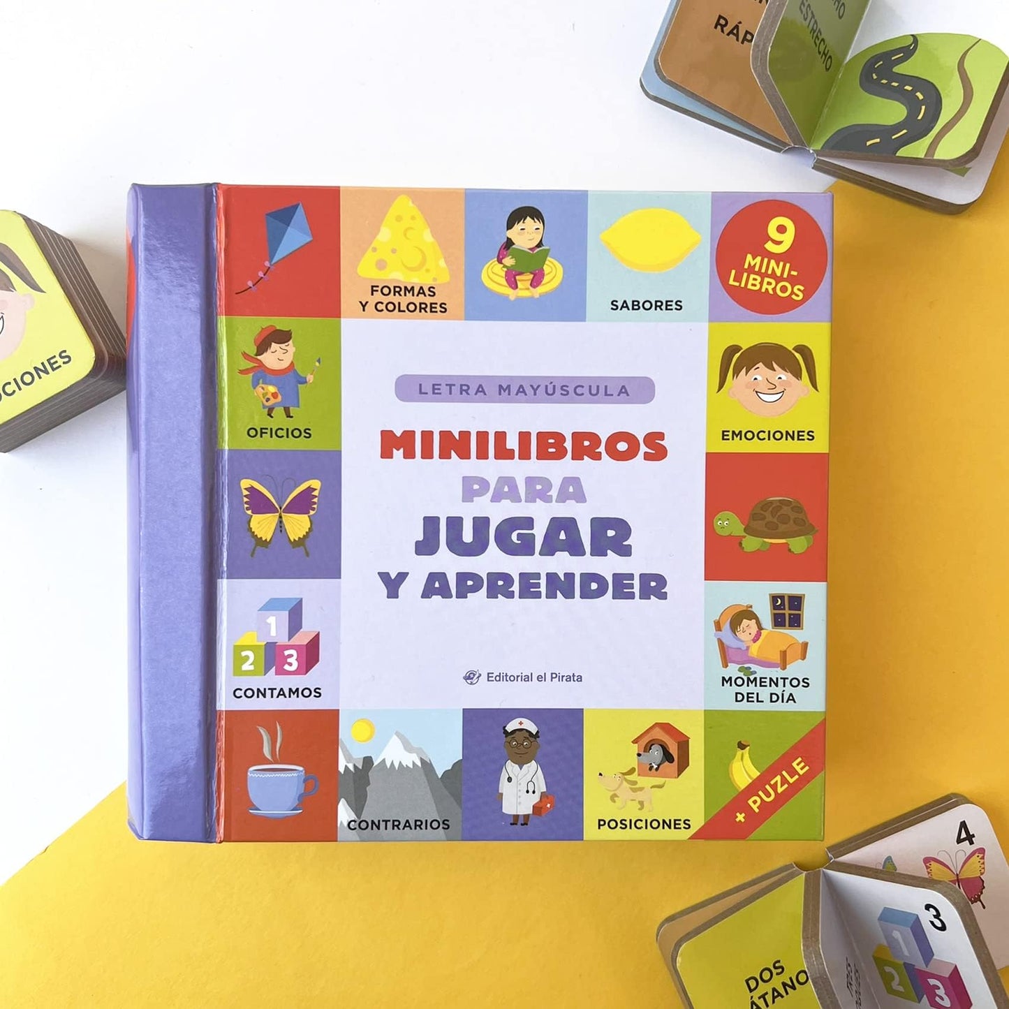 Libro: Minilibros para jugar y aprender: Caja con 9 minilibros para aprender los primeros conceptos - De 2 a 5 años