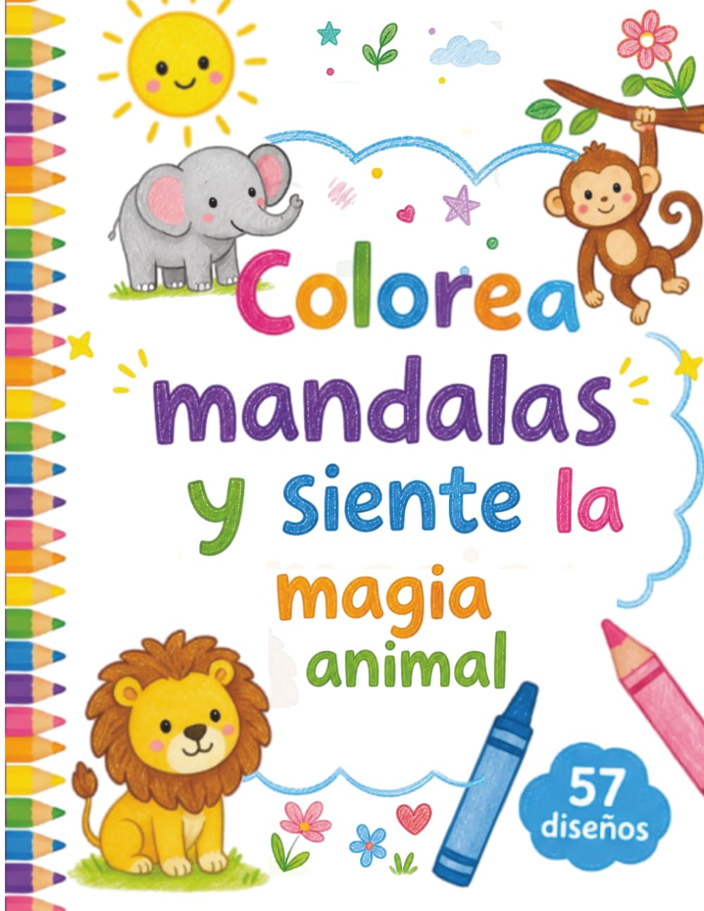 Libro: Mandalas de animales para colorear: ¡Pinta y aprende! Ejercicios de motricidad, datos asombrosos y atención plena. (Spanish Edition)