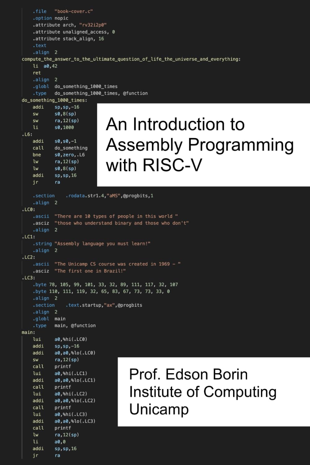 Libro: An Introduction to Assembly Programming with RISC-V