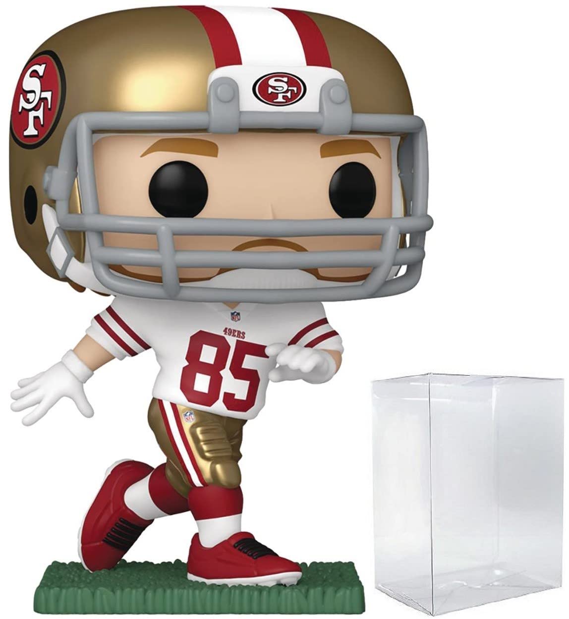 Funko Pop: POP Football: 49ers - George Kittle Funko Figura de Vinilo (Bundled with Compatible Box Protector Case), Multicolor, 3.75 Pulgadas