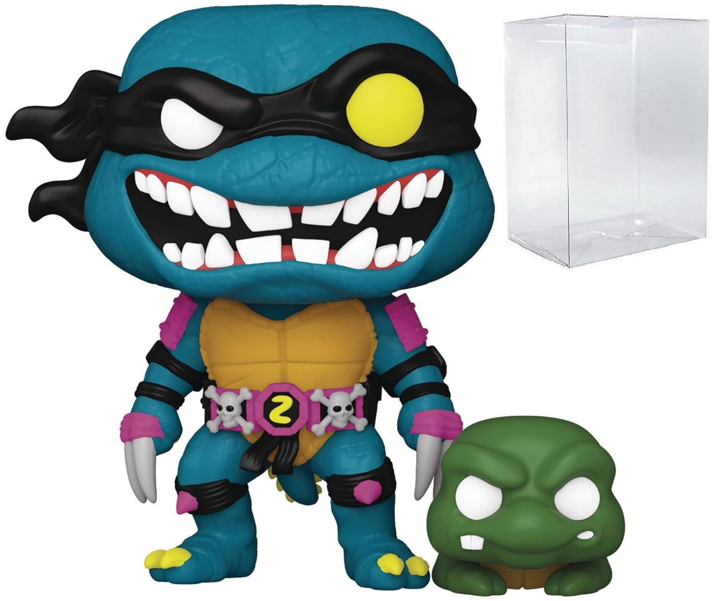 Funko Pop: POP TV: Teenage Mutant Ninja Turtles - Slash with Pre-mutated Slash Funko Figura de Vinilo (Bundled with Compatible Box Protector Case), Multicolor, 3.75 Pulgadas