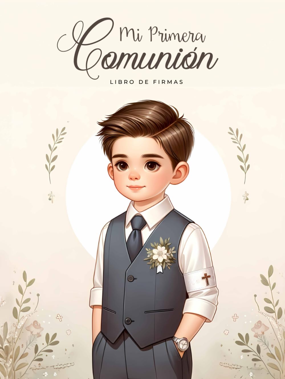 Libro: "Mi primera Comunión" Libro de Firmas Comunión Niño Personalizado para Dedicatorias de Invitados, Fotografías, Lista de Regalos | Álbum Firmas y Fotos Recuerdo